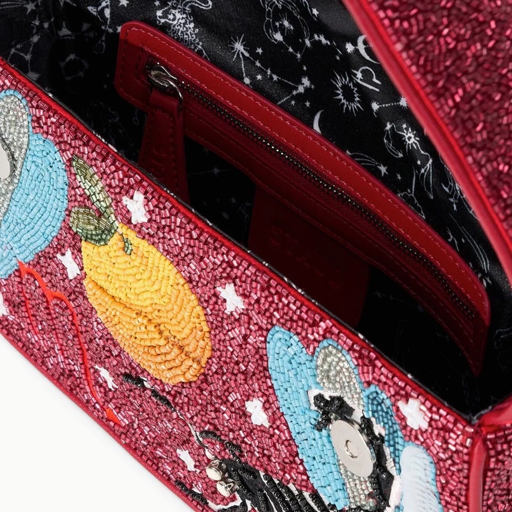 STAUD ZODIAC BEADED TOMMY BAG SCORPIO - Picture 3 of 9